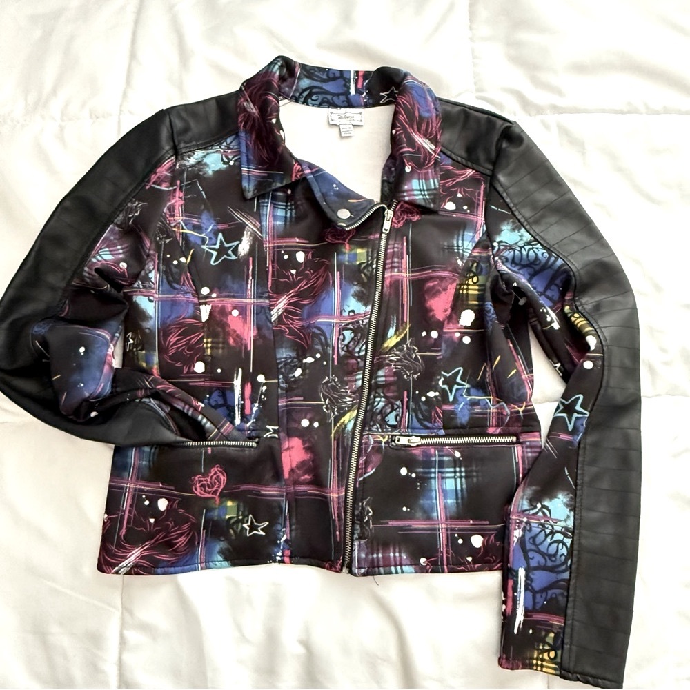 Disney Signed Descendants Graphic Moto style jacket